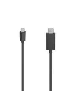 Кабел HAMA 200718 USB-C мъжко - HDMI мъжко Ultra-HD 4K 1.5 м Черен