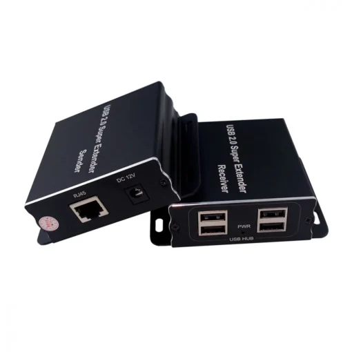 USB Extender (усилвател) ESTILLO ASKHU04-USB 1x4 усилва USB сигнал до 100 м по UTP кабел