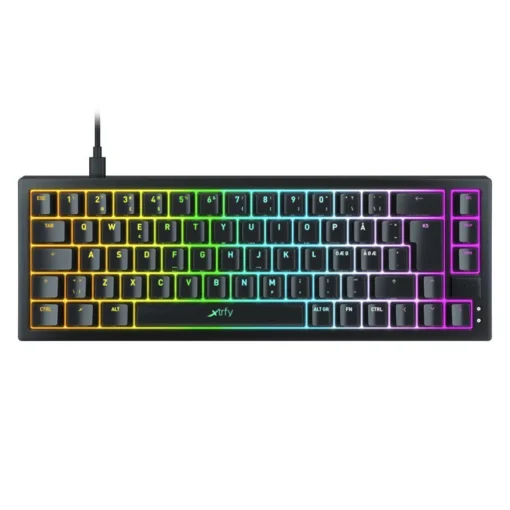 Геймърскa механична клавиатура XTRFY K5 65% Hotswap RGB подсветка UK Layout Kailh Red