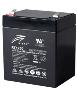 Оловна батерия RITAR (RT1250) AGM 12V 5Ah 90/ 70/ 10 1mm Терминал 2