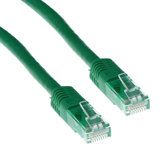 Мрежов пач кабел ACT U/UTP CAT 6 RJ-45 - RJ-45 10 m Медни проводници Зелен Булк