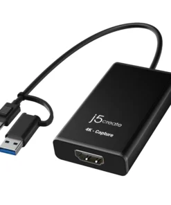 Кепчер адаптер j5create JVA11 HDMI - USB-C 4K Черен