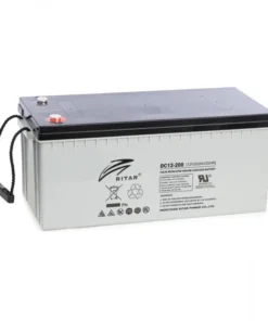 Оловна AGM Deep cycle батерия RITAR (DC12-200) 12V 200Ah 522 /240/ 219 mm F10/M8 За соларни