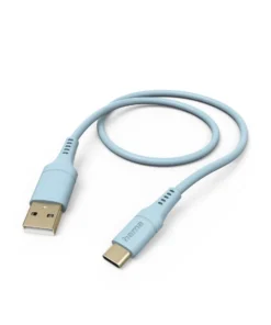 Силиконов кабел за зареждане HAMA "Flexible" USB-A - USB-C 1.5 m Син