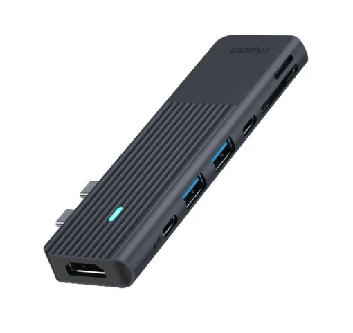 Мултипортов адаптер Rapoo UCM-2003 7 в 2 USB-A USB-C HDMI SD/MicroSD