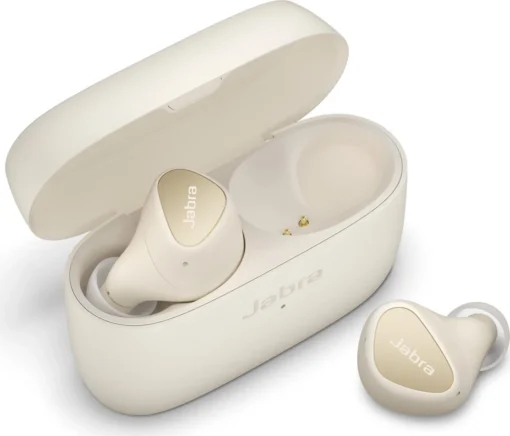 Блутут слушалки Jabra Elite 4 Light beige