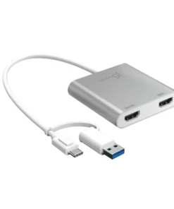 Адаптер j5create JCA365 за 2 монитора USB-C - 2 x HDMI