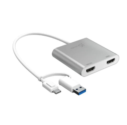 Адаптер j5create JCA365 за 2 монитора USB-C - 2 x HDMI