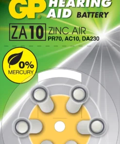 Батерия цинково въздушна GP ZA10 6 бр. бутонни за слухов апарат в
