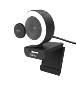 Уеб камера HAMA C-800 Pro QHD с дистанционно Стерео микрофон Пръстеновидна
