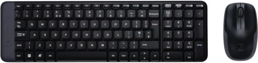 Kомплект безжични клавиатура с мишка Logitech MK220 Черна