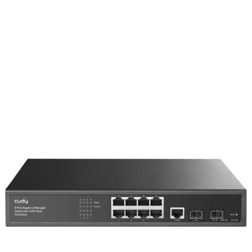 Суич Cudy GS2008S2 L2 8 x Gigabit Ethernet ports 2 x SFP 128MB RAM