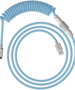 Кабел за клавиатура HyperX Coiled Cable USB-C Light Blue-White