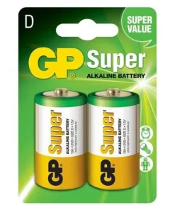 Алкална батерия GP SUPER LR20 2 бр. в опаковка / блистер 1.5V