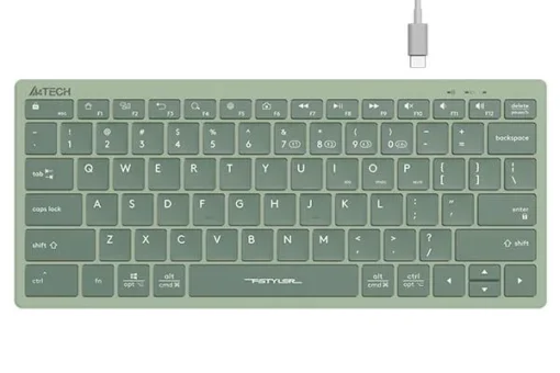 Безжична клавиатура A4TECH FBX51C FStyler Matcha green Bluetooth 2.4 GHz USB-C Кирилизирана