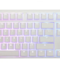 Геймърскa механична клавиатура Ducky One 3 Pure White Full Size Hotswap Cherry MX Blue RGB PBT