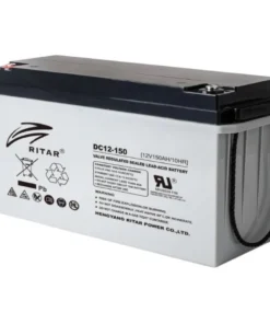 Оловна AGM Deep cycle батерия RITAR (DC12-150) 12V 150Ah 483 / 170 /241 mm  F12/M8  RITAR За соларни