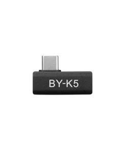 Адаптер BOYA USB-C женско към мъжко Ъглов Черен