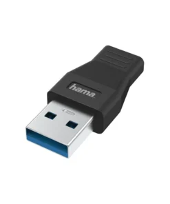 Адаптер HAMA USB-A мъжко - USB-C женско USB 3.2 Gen 1 5 Gbit/s Черен