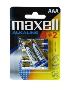 Алкална батерия MAXELL LR03 AAA 15V /4+2 бр. в опаковка