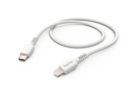 Кабел за зареждане HAMA "Eco" USB-C - Lightning 1 м бял