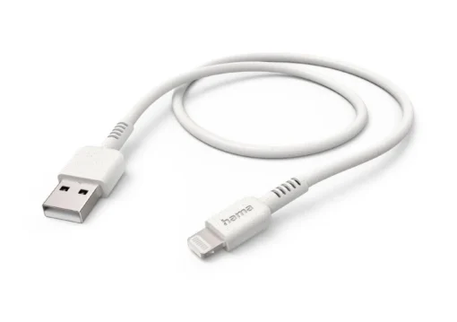 Кабел за зареждане HAMA "Eco" USB-A - Lightning 1 м бял