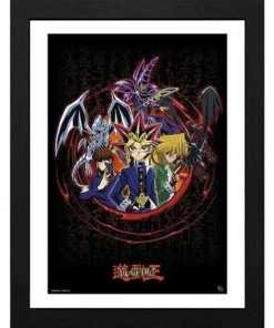 GBEYE YU-GI-OH! - Framed print "Joey Yugi Kaiba" (30x40)