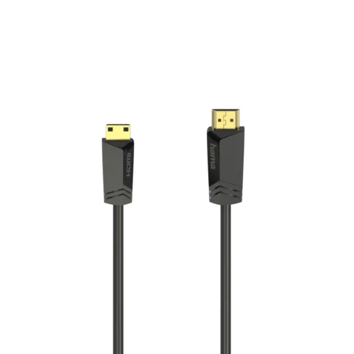 Кабел HAMA HDMI мъжко - mini HDMI мъжко 1.5 м Позл.конектори