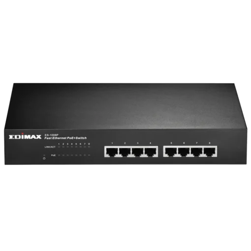 Суич EDIMAX ES-1008P 8 PoE порта 10/100Mbps