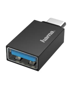 Адаптер HAMA OTG USB-C мъжко-USB 3.2 Gen 1 A женско 5Gbit/s Черен