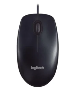 Мишка за компютър с кабел оптична LOGITECH M90 USB Черен