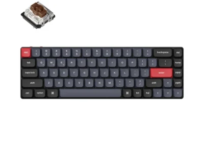 Геймърска Механична клавиатура Keychron K7 Pro QMK/VIA 65% Hot-Swappable Low Profile Gateron Brown Switch RGB