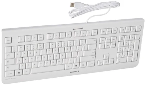 Жична клавиатура CHERRY KC 1000 Бял