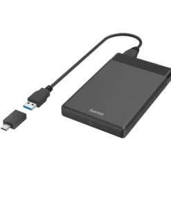 Чекмедже за твърд диск HAMA 2.5" SSD HDD USB 3.2 Gen 1 SATA III Черен