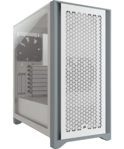 Кутия за компютър Corsair 4000D Airflow Mid Tower Tempered Glass Бяла