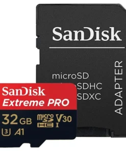 Карта памет Sandisk Extreme Pro microSDHC Card 32GB SD Adapter Class 10 A1 V30 UHS-I U3
