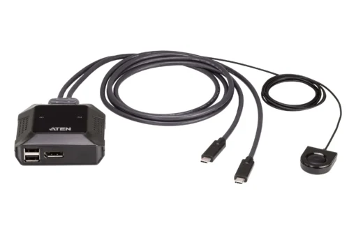 KVM превключвател ATEN US3312 2-портов 4K DisplayPort USB-C