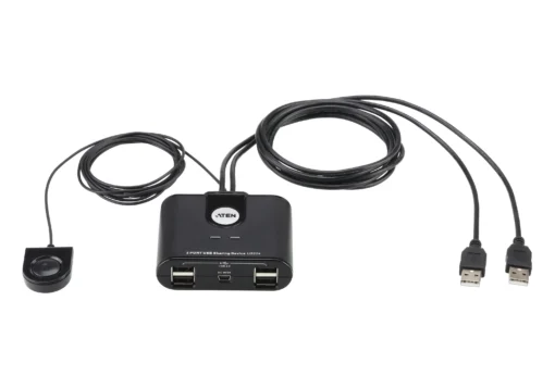 Превключвател ATEN US224 2 компютъра към 4 USB периферни