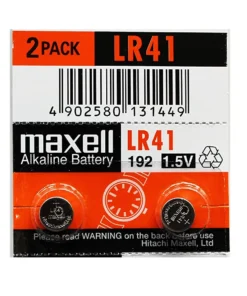Бутонна микроалкална батерия LR41 /AG3/ 2бр. 155V в опаковка