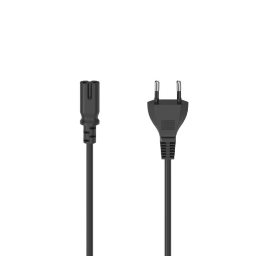 Захранващ кабел HAMA Euro-plug 2pin 1.5м AC конектор C7 блистерна