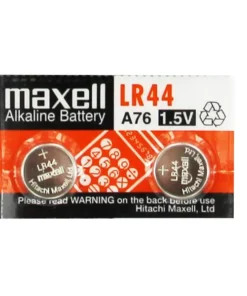 Бутонна микроалкална батерия LR-44 /AG13/ 2бр. 155V в опаковка