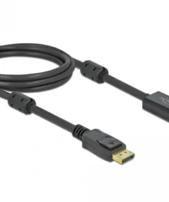 Кабел Delock DisplayPort мъжко - HDMI мъжко 2 м. 4K 60Hz Черен
