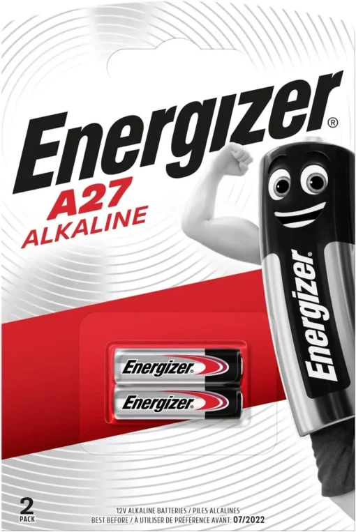 Алкална батерия ENERGIZER 12 V 2 бр. в опаковка за аларми А27 LR27 /цена за 2