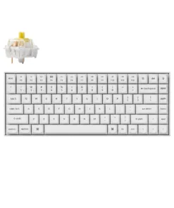 Геймърска механична клавиатура Keychron K2 Pro White QMK/VIA Hot-Swappable K Pro Banana Switch RGB Backlight