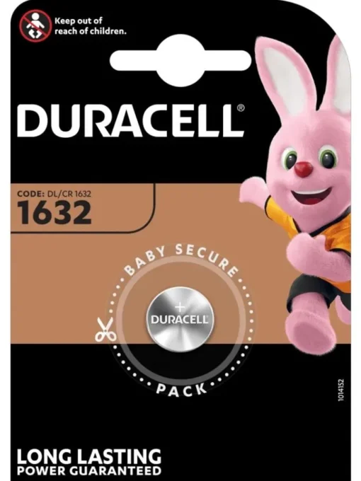 Бутонна батерия DURACELL CR-1632 3V Литиева