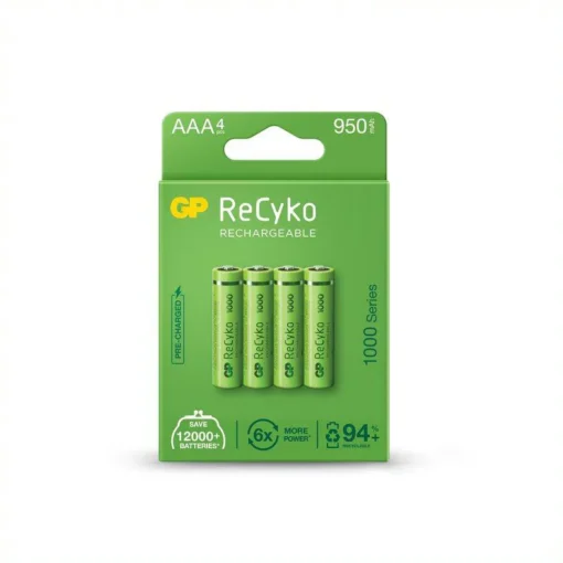 Акумулаторна Батерия GP R03 AAA 1000mAh NiMH 100AAAHCE-EB4 4 бр. в опаковка