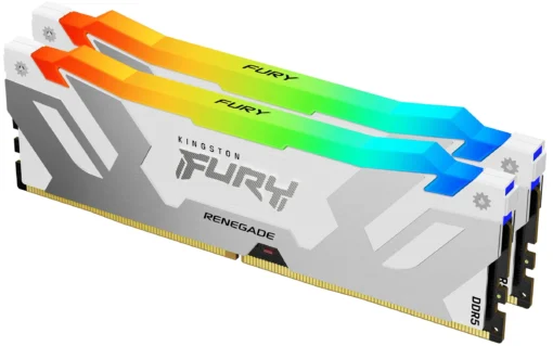 Памет за компютър Kingston Fury Renegade White RGB 32GB(2x16GB) DDR5 8000MHz CL38