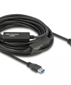 Кабел Delock USB-A мъжко - USB-B женско USB 3.2Gen1 10м Черен