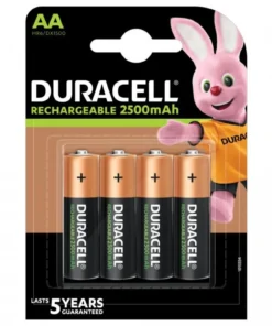 Акумулаторна батерия DURACELL R6 AA 2500mAh NiMH 1.2V 4 бр. в