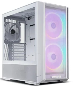 Кутия за компютър Lian-Li LANCOOL 216 RGB Mid-Tower Tempered Glass Бяла